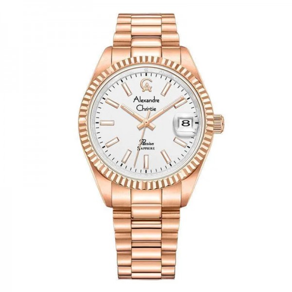 Alexandre Christie AC 5016 Rosegold White Lady LDBRGSL